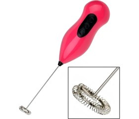 Resim Airobazar Mini Pilli Süt Köpürtücü & El Mikseri, Kahve, Cappuccino ve Yumurta Çırpıcı Telli Blender 