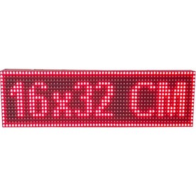 Resim Led Magic Light 16x32 Kırmızı Araç Içi Güzergah LED Tabela Kayan Yazı 