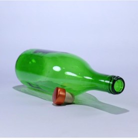 Resim Zeytinyağı Şişesi Yağdanlık Sosluk Sirkelik 750 Ml Açık Yeşil 