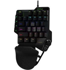 Resim Vertux Combat Quickstrike Tek Elli Joystick Destekli Oyuncu Klavye 