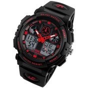 Resim Yingfu Skmeı 1270 Erkekler Su Geçirmez Çift Ekranlı Dijital Saat Doğa Sporları İzle Kırmızı Çok Renkli Çok Renkli 