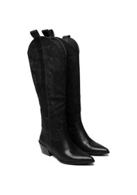 Resim Bestello Bağcıksız Neolit Taban Western Çizme 281-230-w Kadın Çizme Siyah 