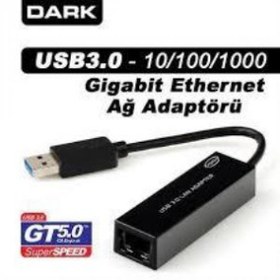 Resim USB 3.0 - Gigabit LAN Ağ Adaptörü Dark