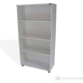 Resim Vena Raflı Dolap Beyaz (80*35*150) 