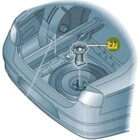Resim Yedek Lastik Stepne Sabitleme Aparatı 3C0803899 Vw Passat cc ile Uyumlu 2009-2012 