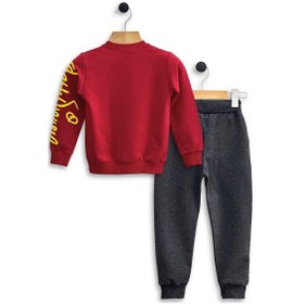 Resim Triliya Çocuk Eşofman Takımı-disney Baskılı 3-9 Yaş Bisiklet Yaka Cepli Mevsimlik Lüks Ve Ekonomik Kırmızı 