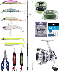 Resim Yek Outdoor Spin Olta Seti Okuma Wave Up Spin 259cm 10-35gr 2 Parça Olta Kamışı&okuma Arıa-c4000a Olta Makinesi 
