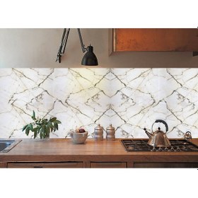 Resim Tink Kendinden Yapışkanlı Sarı Çizgili Desenli Pvc Panel 41x62 Cm 