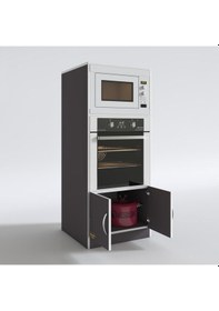 Resim Kenzlife ankastre fırın dolabı ahsen gri mutfak banyo kiler ofis kitaplık 