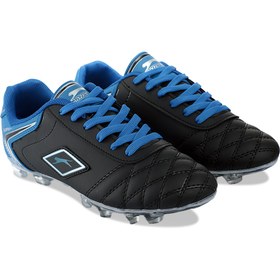 Resim Slazenger Hugo Kr Erkek Çocuk Futbol Ayakkabı Siyah / Mavi 