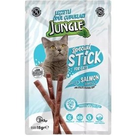 Resim Jungle Somonlu Stick Kedi Ödülü 1 Adet 3x5 Gr 