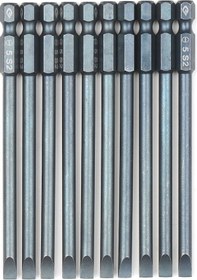 Resim Dianziye 10'lu S2 Çelik Vidalama Ucu Seti - Manyetik, Dayanıklı, Yüksek Tork, 10cm Uzunluk, Sl5 Uçlu Tornavida Uçları 