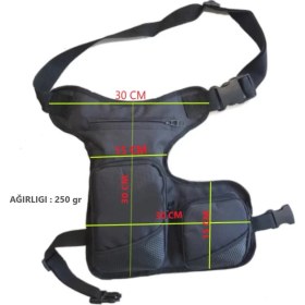 Resim Hsgl Bel ve Bacak Bağlantılı Ayarlanabilir Siyah Çanta 
