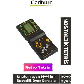 Resim Özel Üretim Retro Oyuncak Atari Pilli El Atarisi Unutulmayan 9999 İn 1 Nostaljik Oyun Konsolu Tetris 