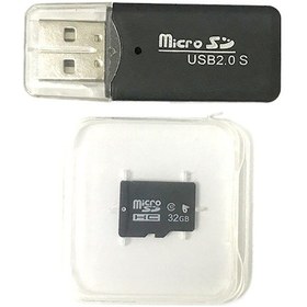 Resim Fortunelane 32gb Sıyah Sd Kart Seti - Çocuk Makinesi İçin Hızlı Transfer Ve 1080p Desteği, Okuyucu Ve Kart İğnesi Dahil 