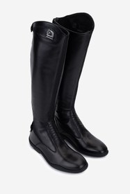 Resim Tattini Unisex Hakiki Deri Siyah (Medium) Binici Çizmesi VLM6252 - 37 