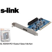 Resim S-link SL-1ES1S1 1Esata+1sata+1ıde Pcı Kart 