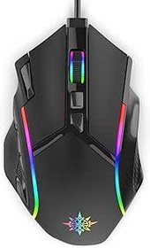 Resim INCA IMG-351 Empouse RGB Makro Keys Profesyonel Oyun Faresi 12 adet Programlanabilir tuş Raporlama Hızı (125-250-500) 1000 Hz 1200-1600-2400-3200-4800-7200-12800 DPI Kare Hızı : 7000 frames RGB LED 