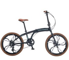 Resim SLCN400 24 HD Fren Altus 8 Vites 24 Jant Katlanır Bisiklet Siyah Mavi 