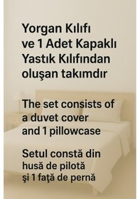 Resim Tek Kişilik Düz Renk Mint Nevresim + 1 Adet Yastık Kılıfı Mint 