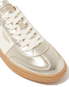 Resim Valentino Garavani Metalik Deri Spor Ayakkabılar 