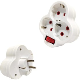 Resim Genel Markalar 117-03 ÜÇLÜ GOLYAT PRİZ TOPRAKLI ANAHTARLI 