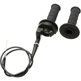 Resim Dianziye 22mm El Tutucu + Kablolu Gaz Pedalı Seti - 50-190cc Off-road, Pit Ve Dirt Bisikletleri İçin Siyah Dayanıklı Plastik 