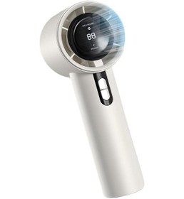 Resim Taşınabilir El Tipi Vantilatör, Mini Ayarlanabilir Turbo Vantilatör Beyaz, 