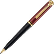 Resim yenibagshop Souveran Serisi K600 Bordo Siyah Tükenmez Kalem 