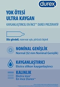 Resim Durex Yok Ötesi Ultra Kaygan 20'li Prezervatif (1 x 20 Adet) 