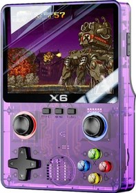 Resim İMEXTECH X6 Oyun Konsolu Retro Video Oyunu Konsolu 3.5'' IPS Ekran Şarjlı Elde Taşınabilir Atari Çocuk 