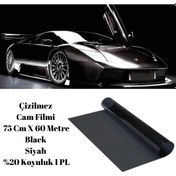 Resim Guard Çizilmez Cam Filmi 75 Cm X 60 Metre Black Siyah %20 Koyuluk 1 PL 