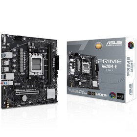 Resim ASUS PRIME A620M-E-CSM 6400MHz(OC) DDR5 Soket AM5 M.2 HDMI DP VGA mATX Anakart 
