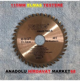 Resim Freed 115 Mm Ahşap Kesici Elmas Testere Avuç Taşlamalar İçin 