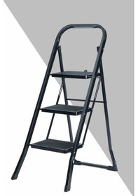 Resim Ertekpa MT3 Minitower Geniş Basamaklı 3 Basamak Merdiven Siyah 
