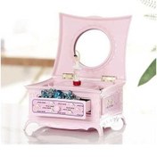 Resim Fastbuy Klasik Bale Dansçısı Tasarımı Pembe Döner Müzik Kutusu Ve Aynalı Çekmece Dekoratif Kutu 