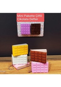 Resim Zhltoys Mini Çiftli Çikolata Not Defteri Gri 