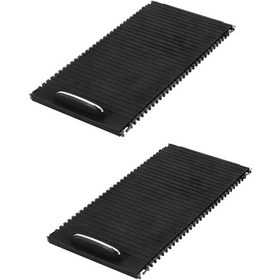 Resim Anjiexun 2 Adet Araba İç Mekan Orta Konsol Stor Perde Kapağı Mercedes İçin 