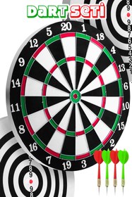 Resim Alastor 12 İnç Çift Taraflı Dart Tahtası Seti 4 Çelik Oklu Dart Hedef Tahtası Oyunu Takımı Dart Seti 518 