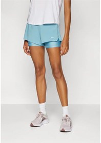 Resim Nike Dri-fit Swift Mid-rise 8cm Approx. 2-in-1 Running Kadın Şort Ndd Sport Mavi 