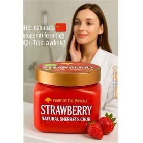 Resim Kuzgun Ticaret Bfs Profesyonel Çilek Doğal Peeling - Tüm Vücut Scrub 600 ml 