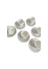 Resim Keramika 5747 Beyaz Kahve Fincan Takımı 6 Lı 