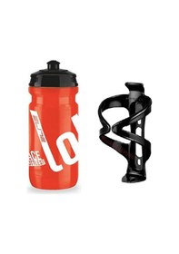 Resim Elite Loli Bisiklet Plastik Matara, Suluk + Matara Kafesi 600 ML - Kırmızı 