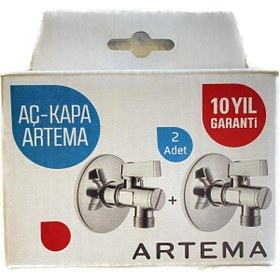Resim Artema Filtreli Ara Musluk (Ayna Dahil) 2 Adet Pirinç Kutulu Ambalaj 