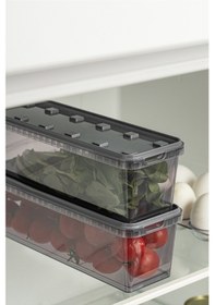 Resim Vienev Block Sızdırmaz 1.4 L Saklama Kabı Antrasit 2'li Antrasit 