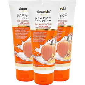 Resim Dermokil Bal Kabağı Özlü Jel Yüz Maskesi 75 ml X 3 Adet 