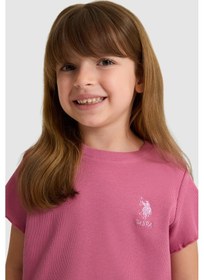 Resim U.s. Polo Assn. Kız Çocuk Fuşya Tişört Basic 50325610-vr023 Fusya 