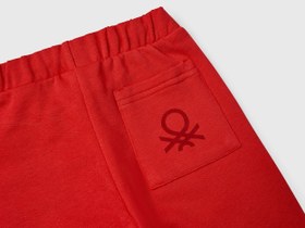 Resim Benetton Erkek Bebek Kırmızı Arka Cebi Logolu Eşofman Altı - 18-24 Ay 