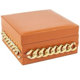 Resim Turuncu Glod Takı Kutusu 22x22x11 Cm 