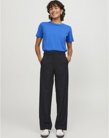 Resim Jack & Jones Kadın Yüksek Bel Kumaş Pantolon - Marry 12200674 Black Siyah 